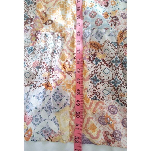 Fate Colorful Paisley Patchwork Maxi Hippie Boho Festival Beach Dress Sz Medium - Picture 8 of 9